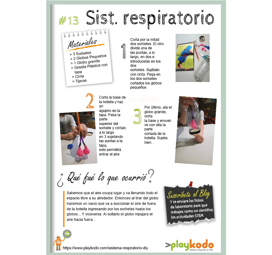 Ficha STEM "Sist. Respiratorio DIY"